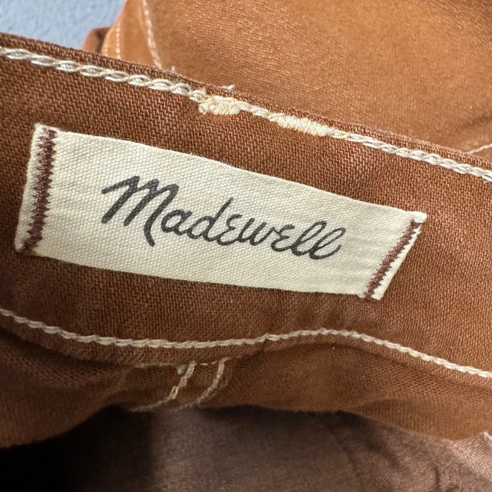 Madewell Pants Womens 26 (26x27 ACTUAL) Emmett Wide-Leg Brown Boho Coastal
